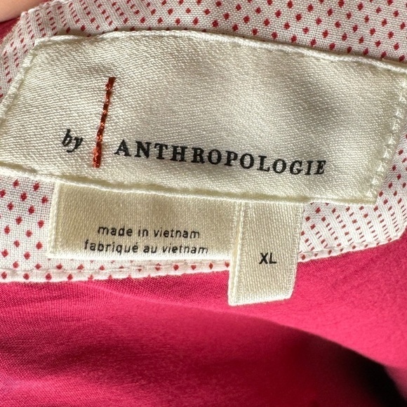 ANTHROPOLOGIE The Elyse Raspberry Slip Dress size XL - Picture 8 of 9